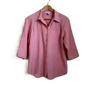 Anna & Frank Vintage Pink Silk Blouse – Size M